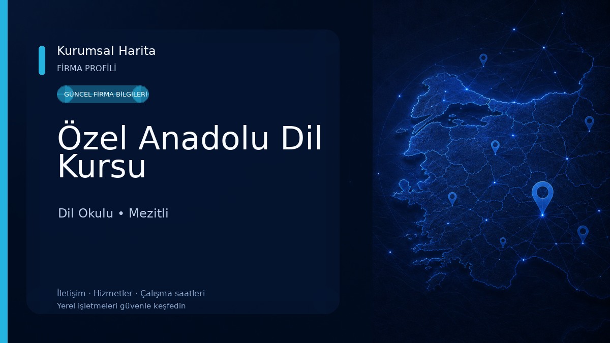 Özel Anadolu Dil Kursu Dil Okulu
