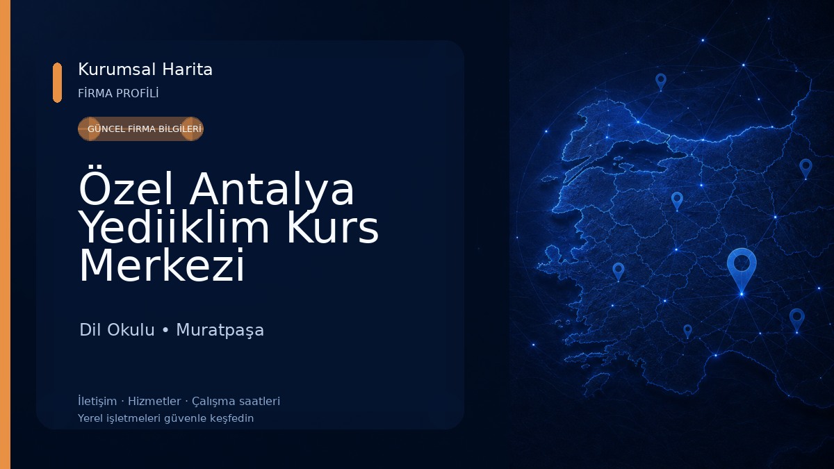 Özel Antalya Yediiklim Kurs Merkezi Dil Okulu
