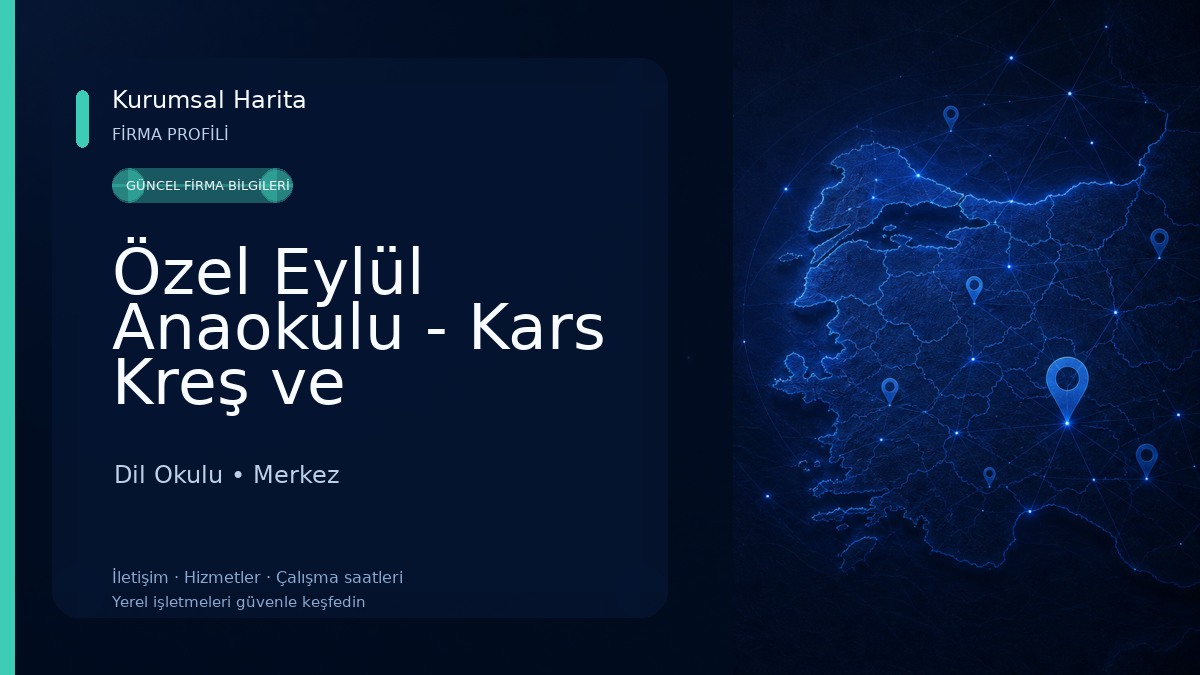 Özel Eylül Anaokulu - Kars Kreş ve Anaokulu
