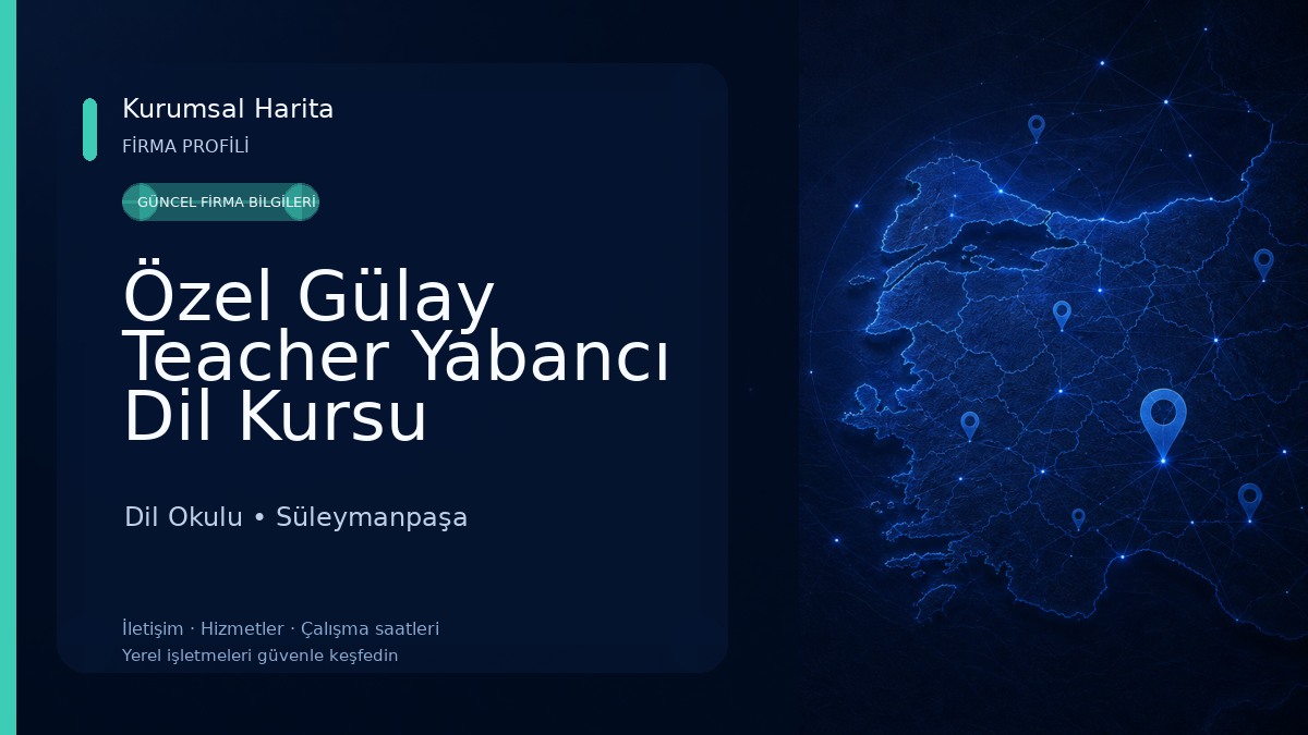 Özel Gülay Teacher Yabancı Dil Kursu Dil Okulu