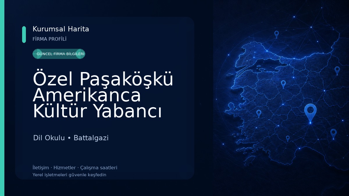 Özel Paşaköşkü Amerikanca Kültür Yabancı Dil Kursu 
