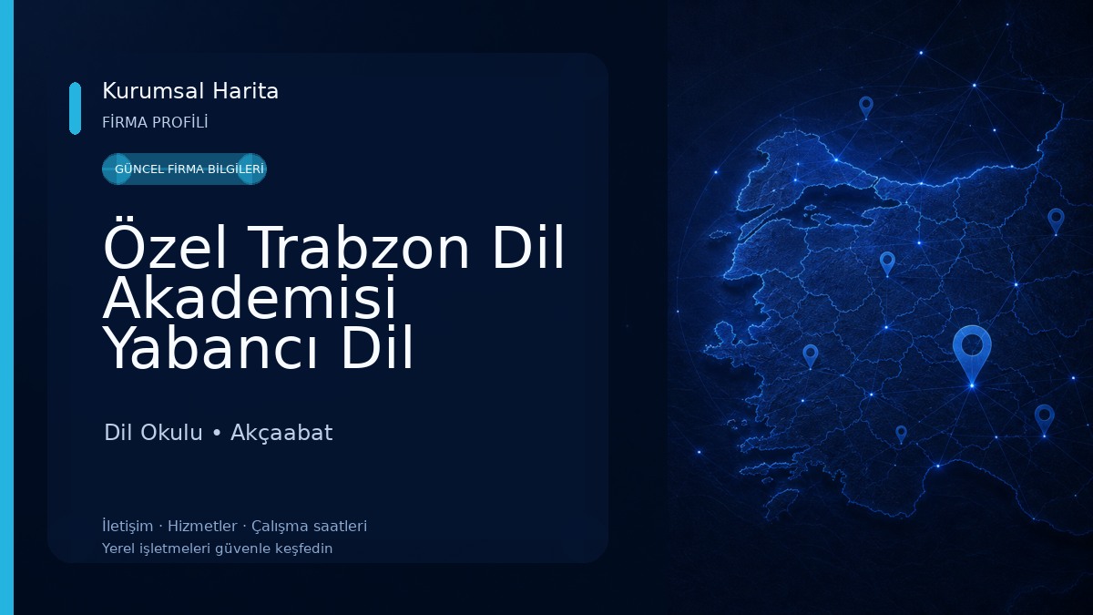 Özel Trabzon Dil Akademisi Yabancı Dil Kursu Dil Okulu
