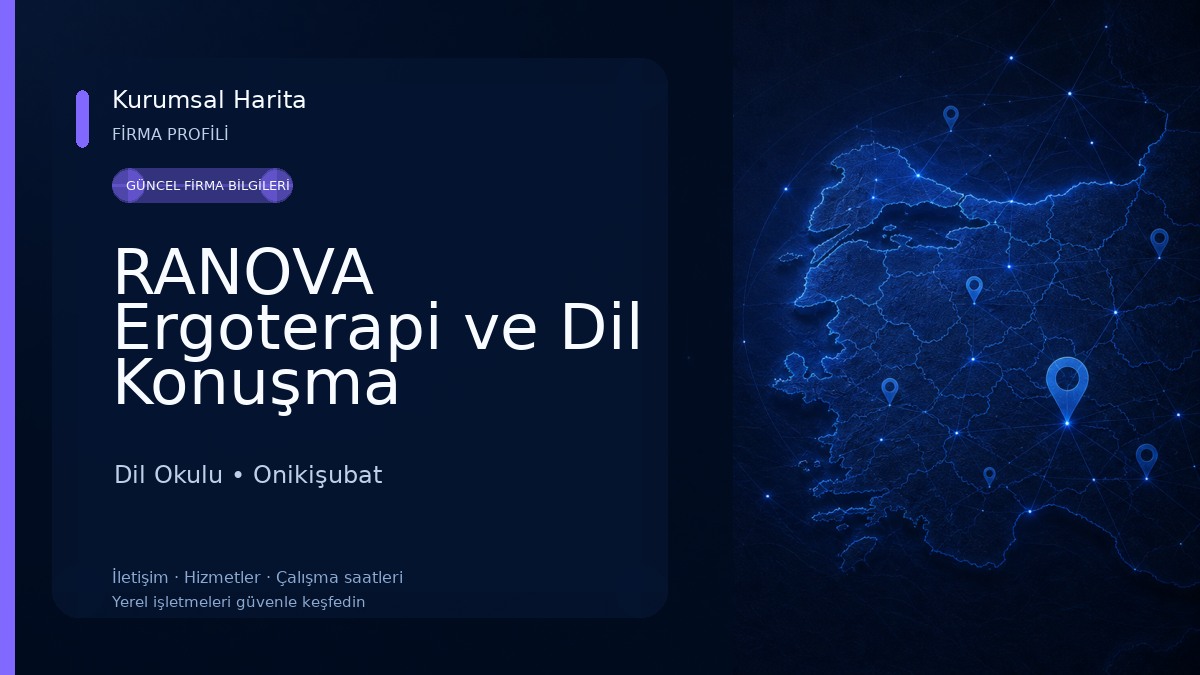 RANOVA Ergoterapi ve Dil Konuşma Merkezi Dil Okulu