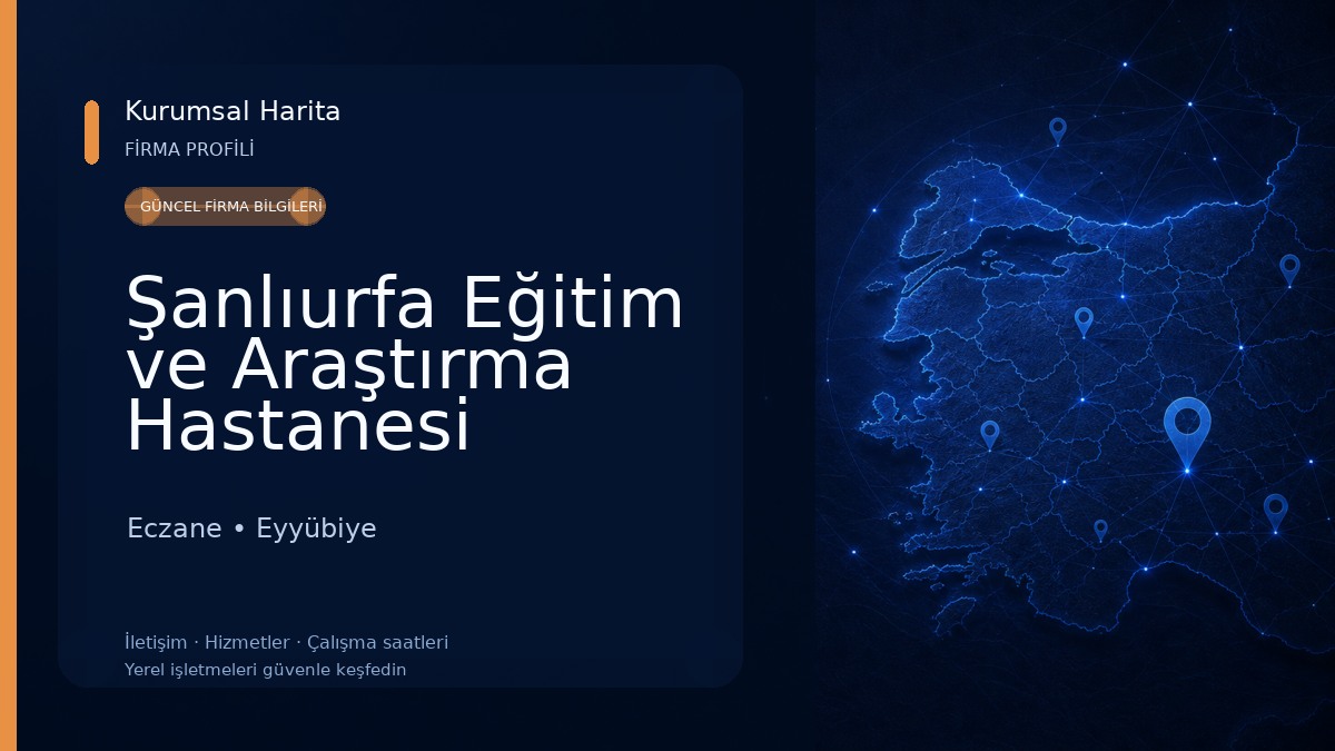Şanlıurfa Eğitim ve Araştırma Hastanesi Eczane
