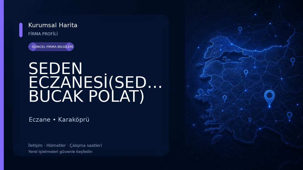 SEDEN ECZANESİ(SEDEN BUCAK POLAT) Eczane