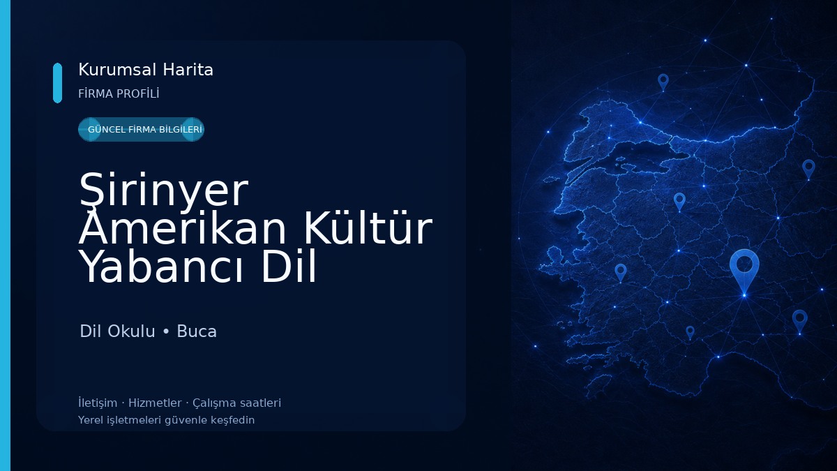 Şirinyer Amerikan Kültür Yabancı Dil Kursu Dil Okulu