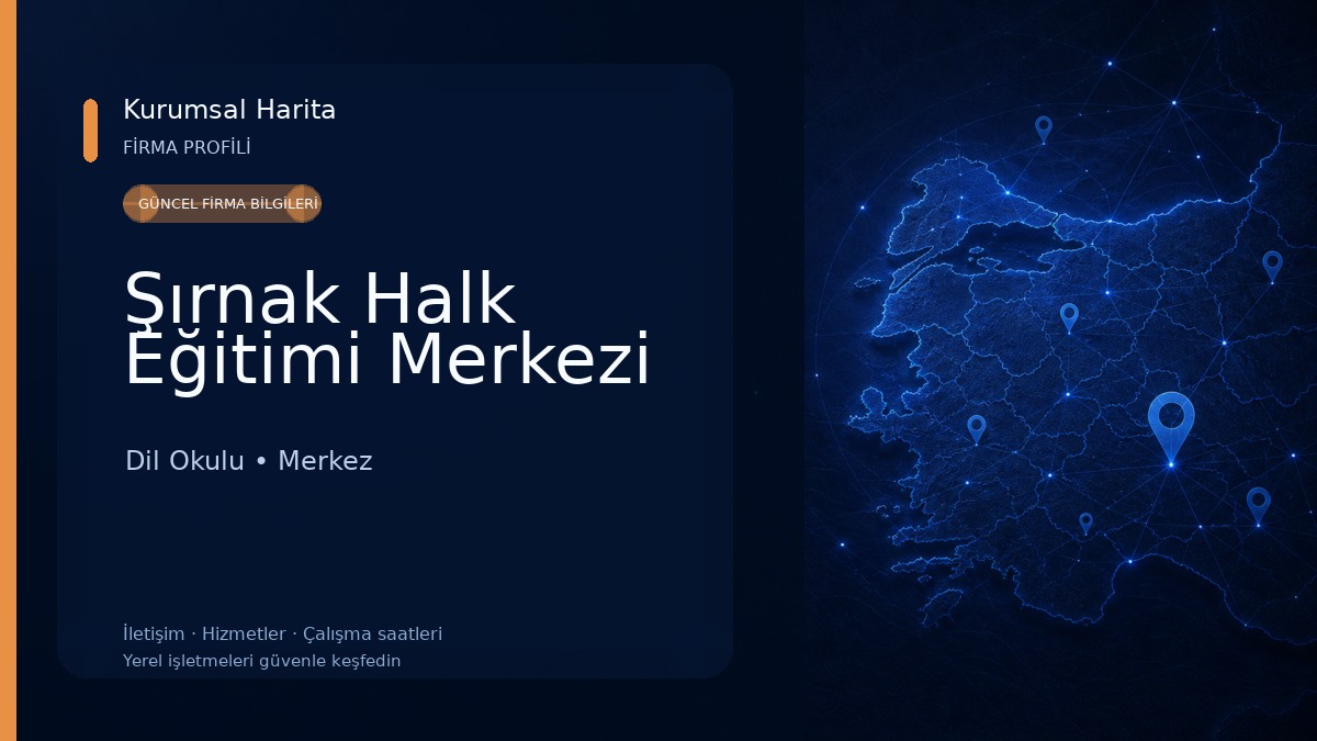 Şırnak Halk Eğitimi Merkezi 