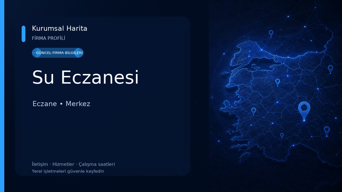 Su Eczanesi Eczane