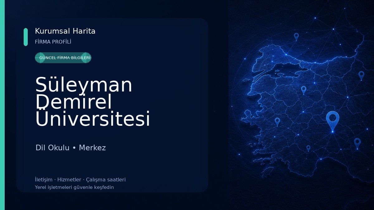 Süleyman Demirel Üniversitesi Türkçe ve Yabancı Dil Öğretimi Uygulama ve Araştırma Merkezi (SDÜTÖMER)