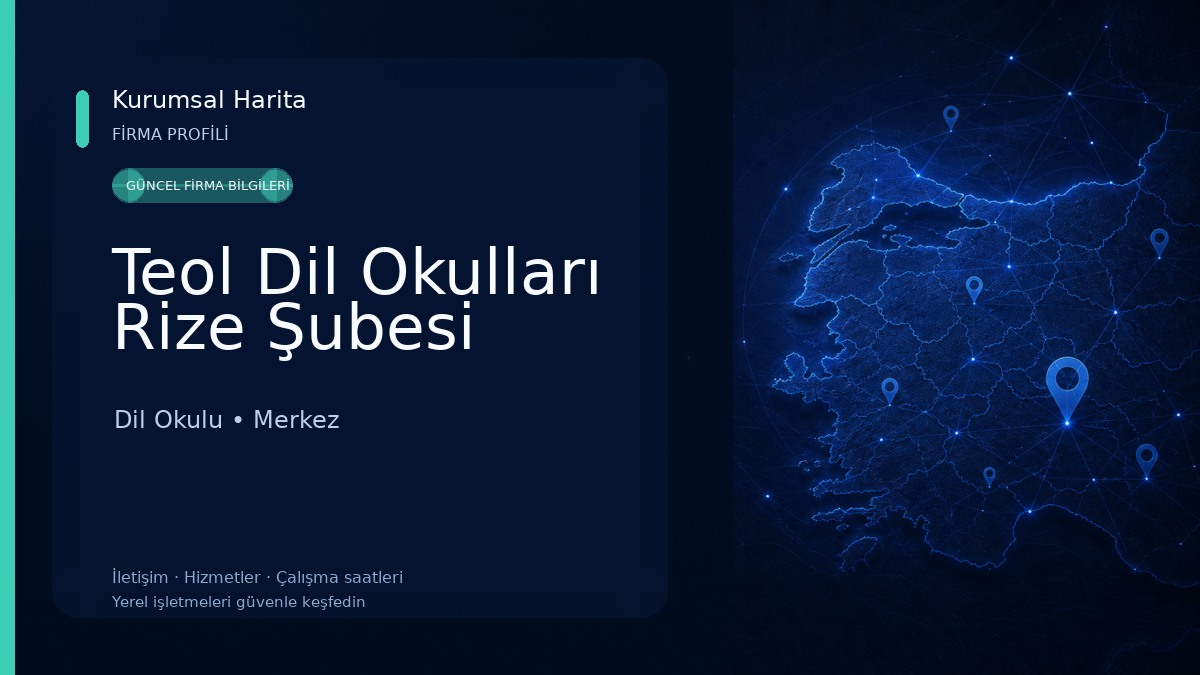 Teol Dil Okulları Rize Şubesi Dil Okulu