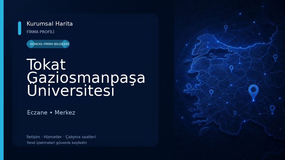 Tokat Gaziosmanpaşa Üniversitesi Araştırma Ve Uygulama Hastanesi Eczane