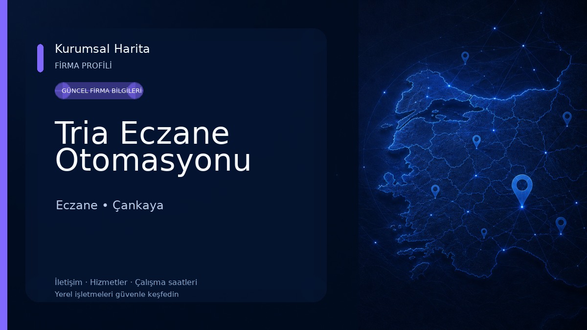 Tria Eczane Otomasyonu Eczane