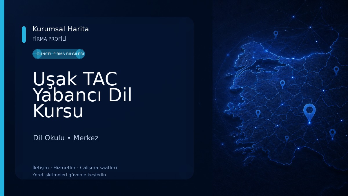 Uşak TAC Yabancı Dil Kursu Dil Okulu