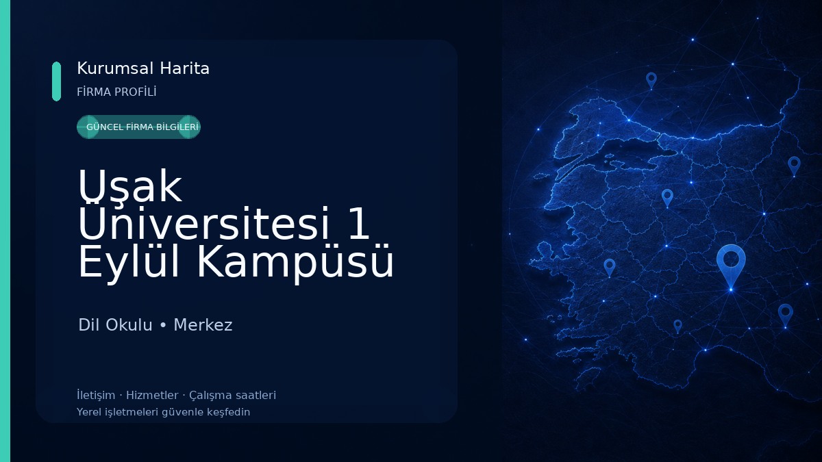 Uşak Üniversitesi 1 Eylül Kampüsü Dil Okulu