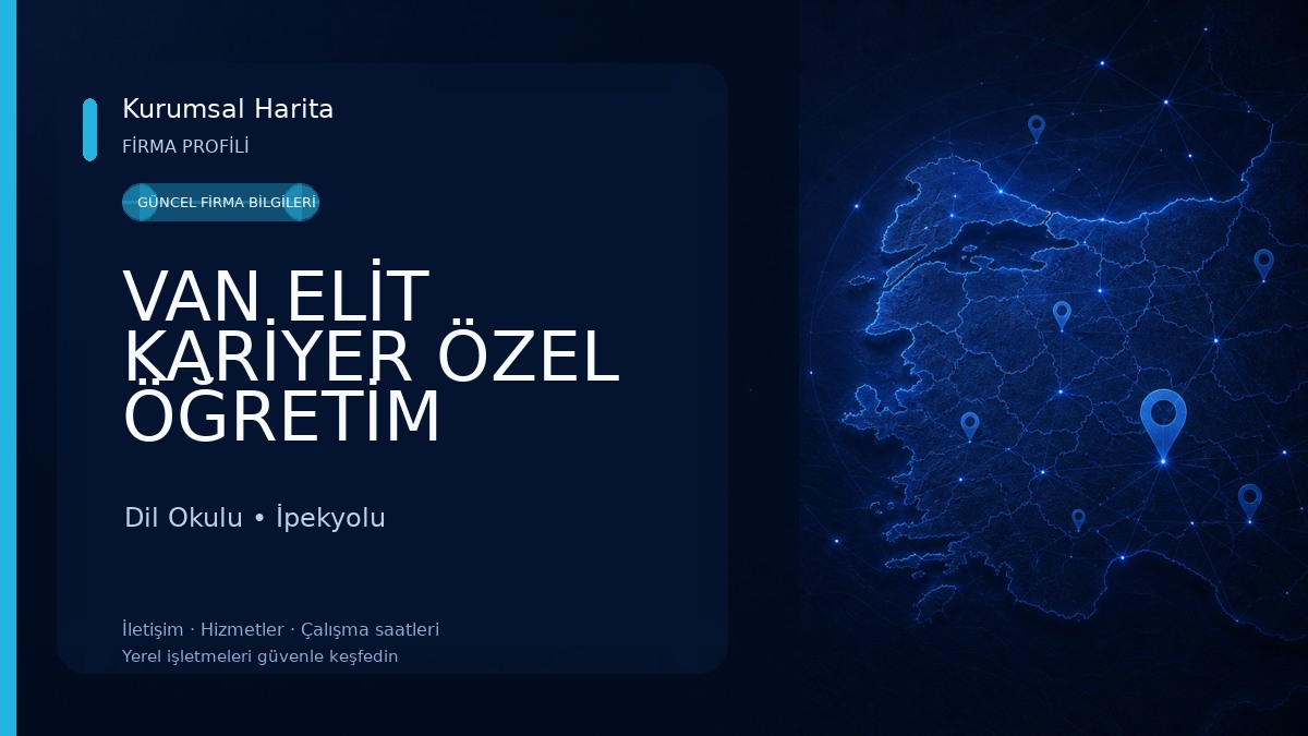 VAN ELİT KARİYER ÖZEL ÖĞRETİM KURSU Dil Okulu