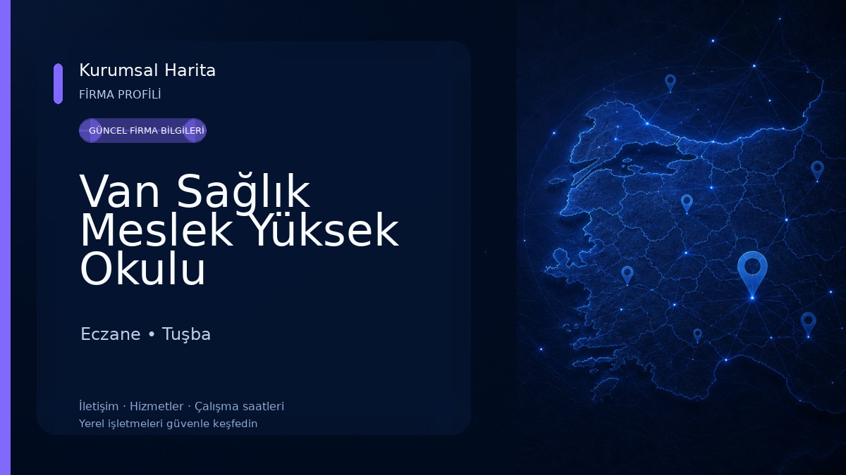 Van Sağlık Meslek Yüksek Okulu Eczane