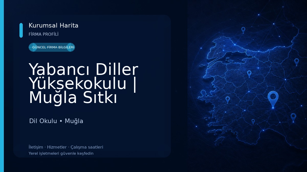Yabancı Diller Yüksekokulu | Muğla Sıtkı Koçman Üniversitesi Dil Okulu